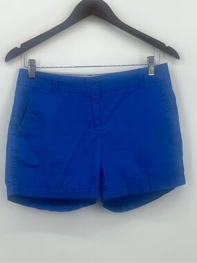 J.Crew Factory bright blue shorts. Size 2 5" inseam. Gently worn.